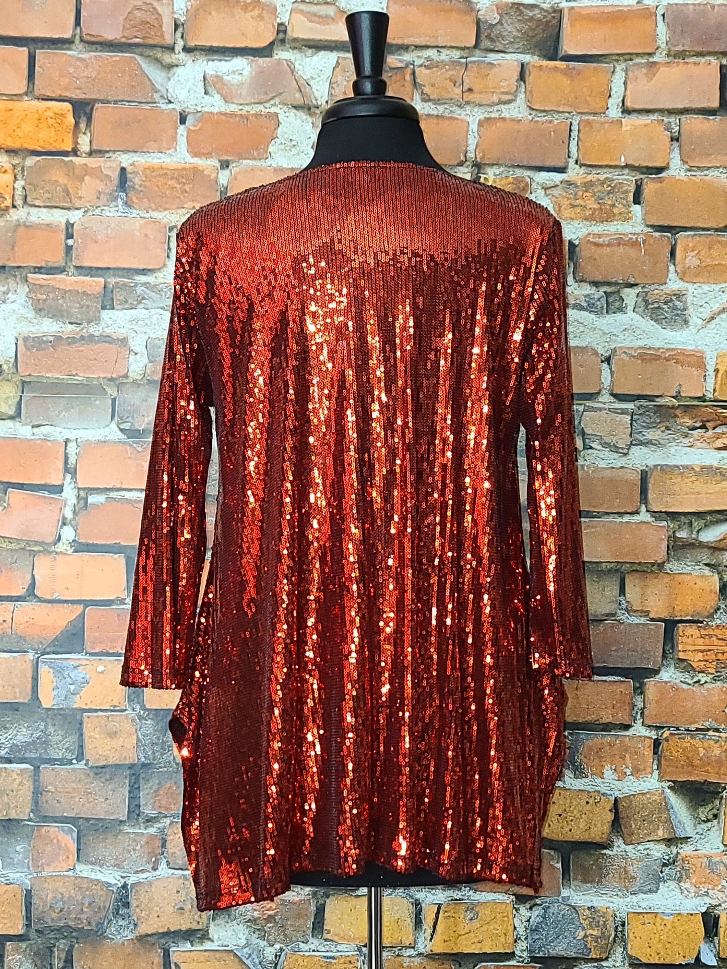 Red Sequin Top