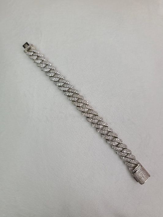 8" Cuban Link Diamond Bracelet