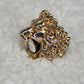 Pre-Loved Gucci Lion Head Ring