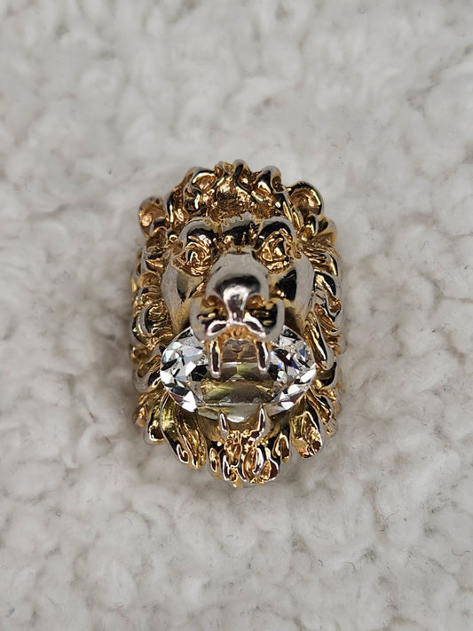 Pre-Loved Gucci Lion Head Ring