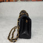 Pre-Loved Chanel Lambskin Quilted Small Single Flap Bag Black