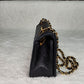 Pre-Loved Chanel Lambskin Quilted Small Single Flap Bag Black