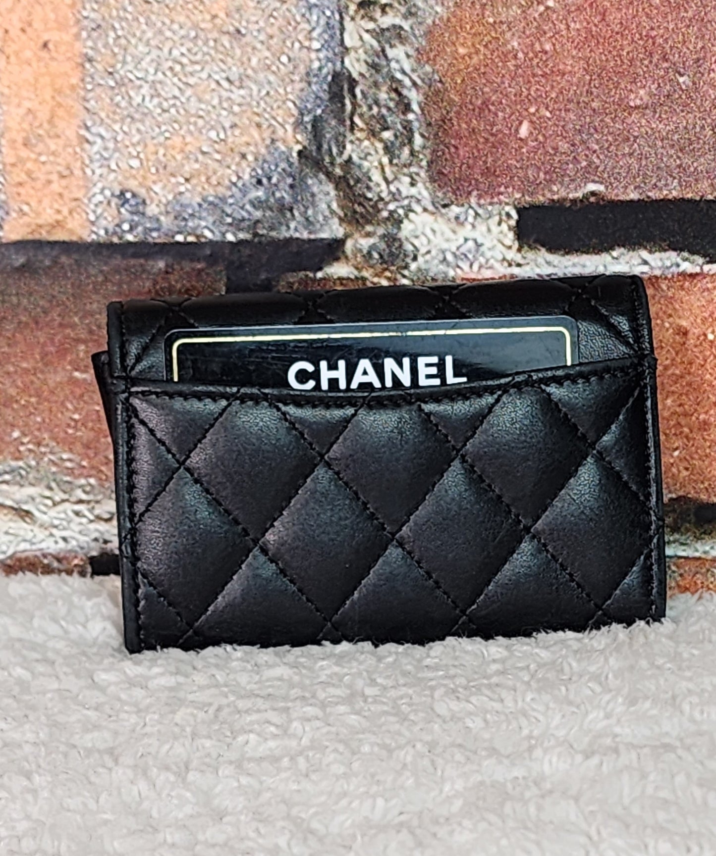 Pre-Loved Chanel Quilted Lambskin Card Wallet