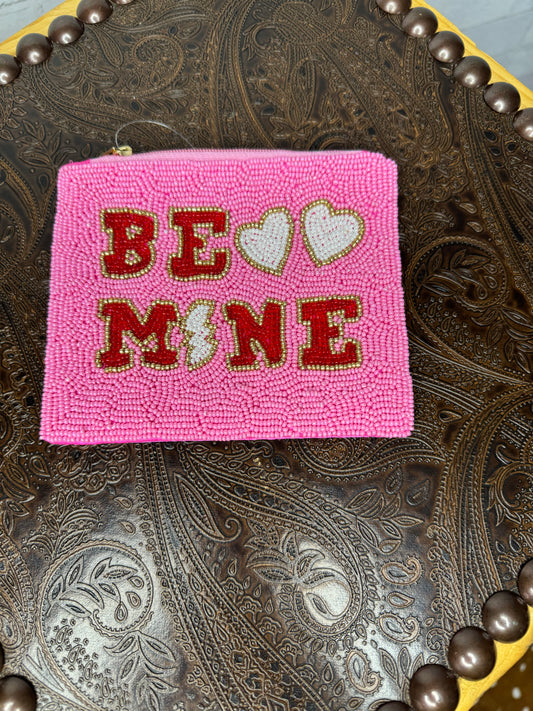 Be Mine Beaded Coin Purse