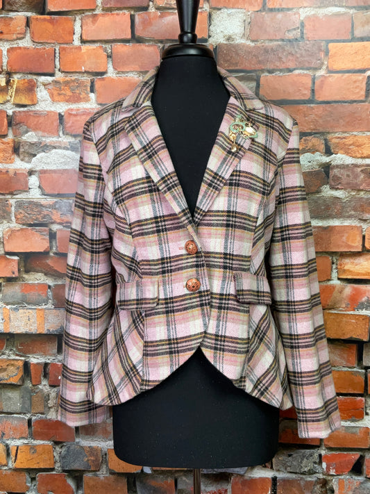 Plaid Tapered Blazer