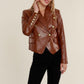 Vegan Leather Blazer