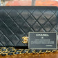 Pre-Loved Chanel Lambskin Quilted Small Single Flap Bag Black