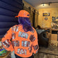 Neon Orange Vintage Luggage Sweatshirt