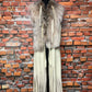 Long Leather Vest with Lynx Fur