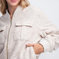 Sparkling Sequin Zip Up Jacket