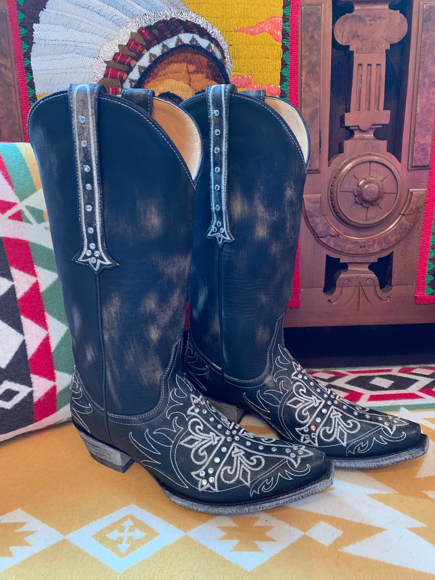 Milagros Black Boots